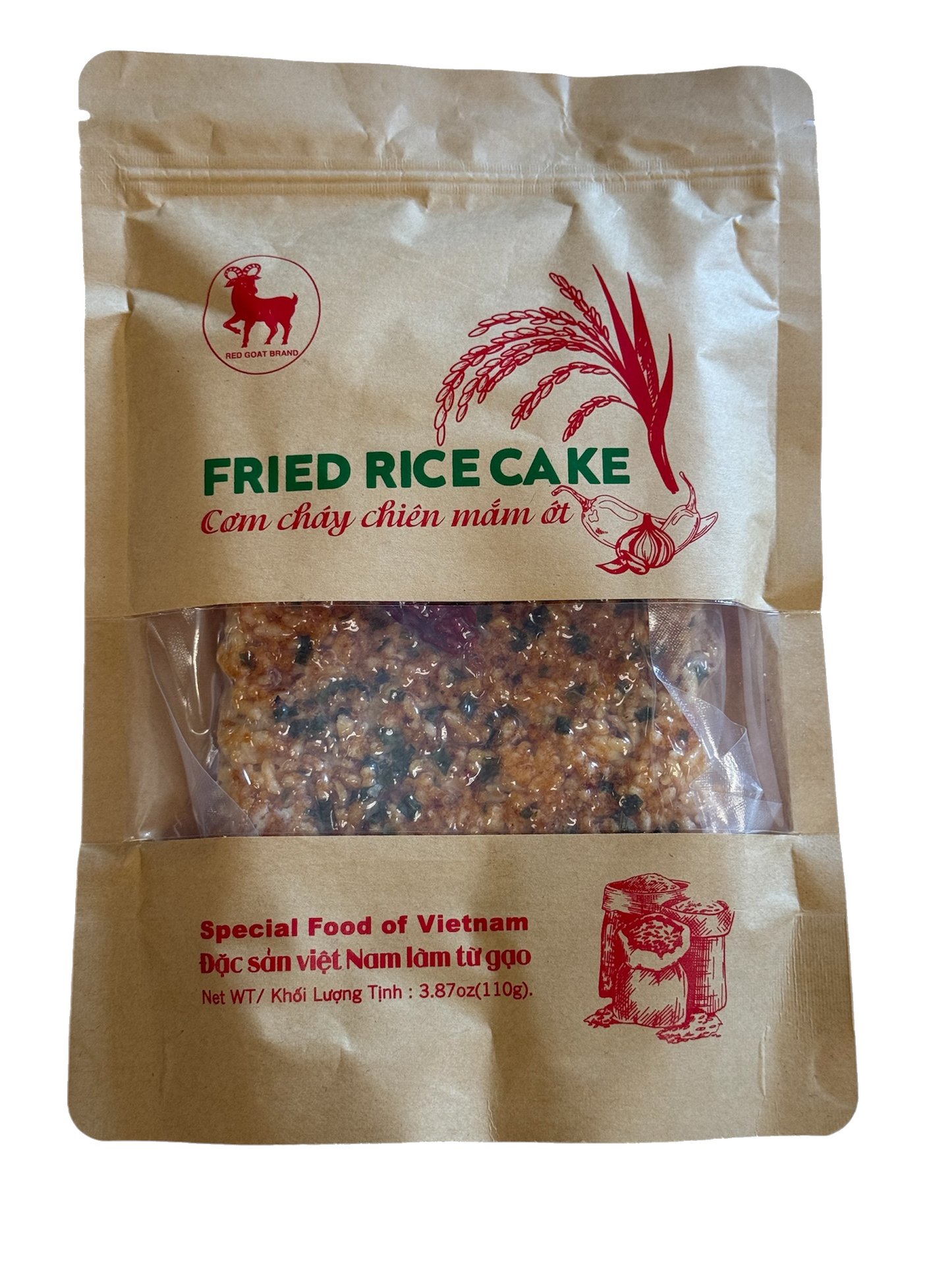 Fried Rice Cake / Com Chay Mam Ot