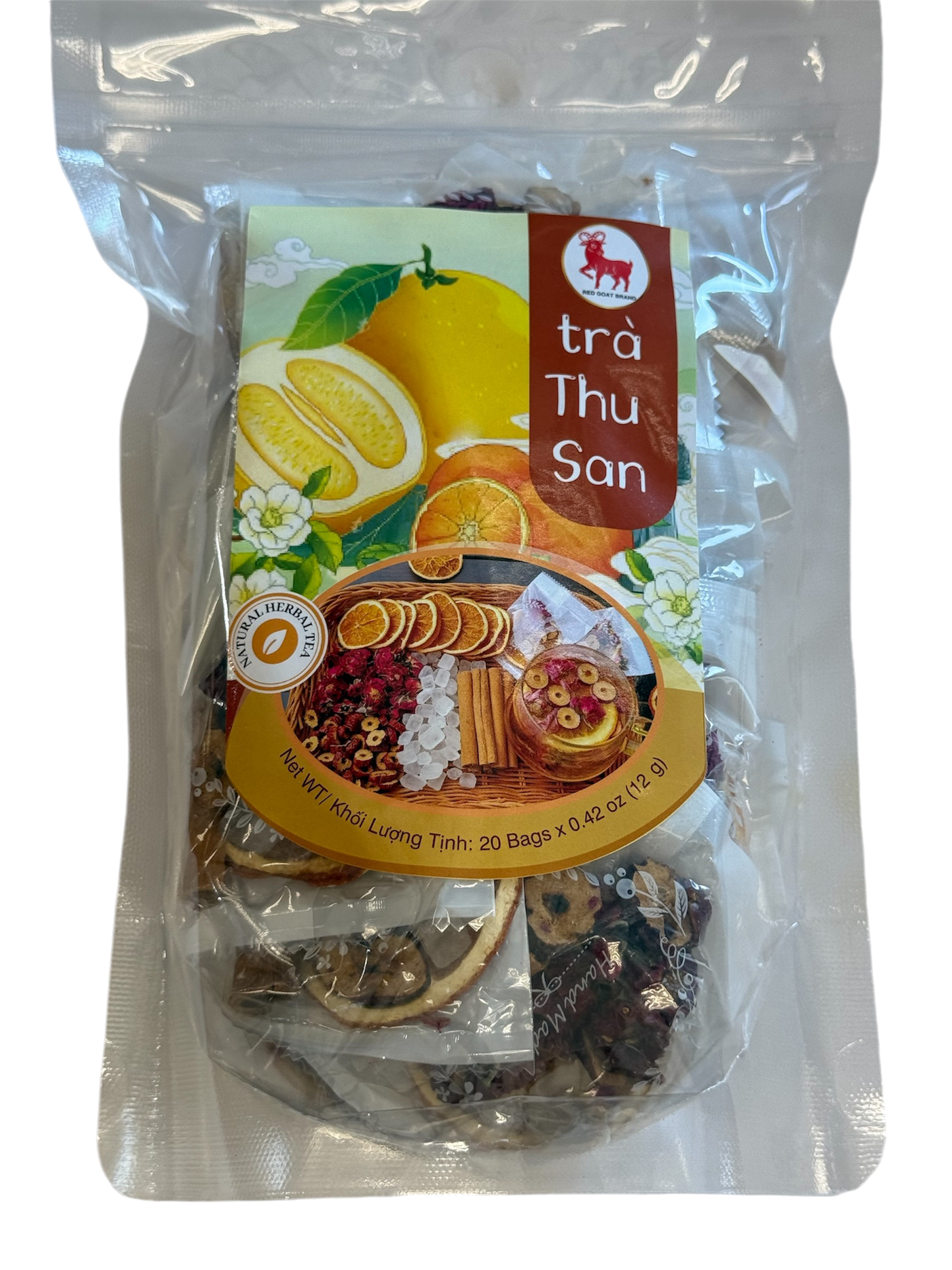 Natural Herbal Tea / Tra Cam Que Hoa Hong (Tra Thu San)