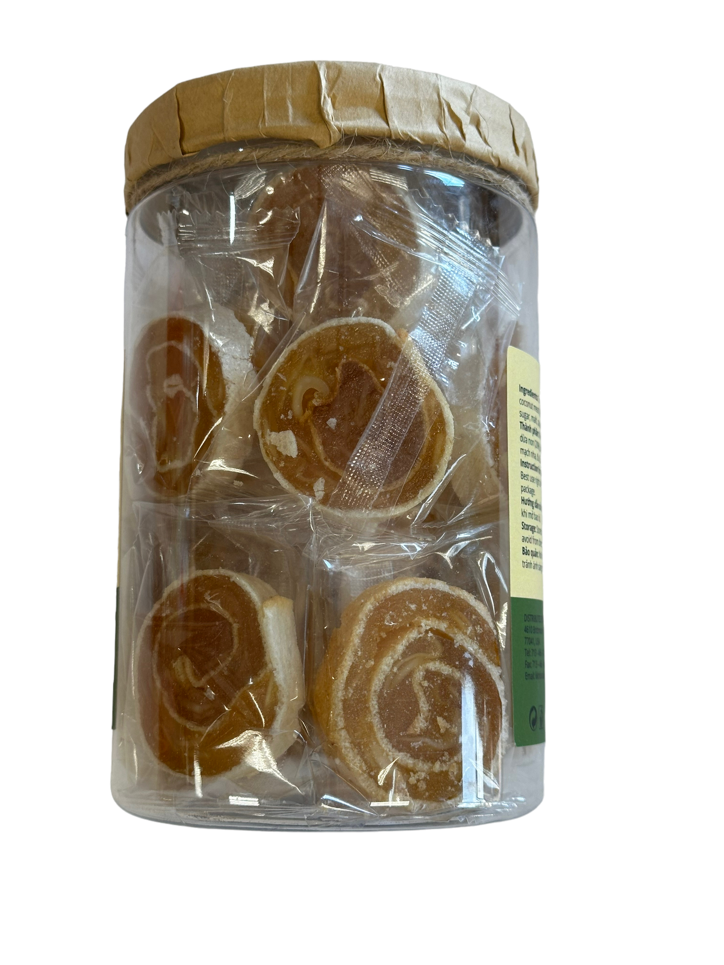 Soursop Roll Candy Mix Coconut Jam / Keo Mang Cau Cuon