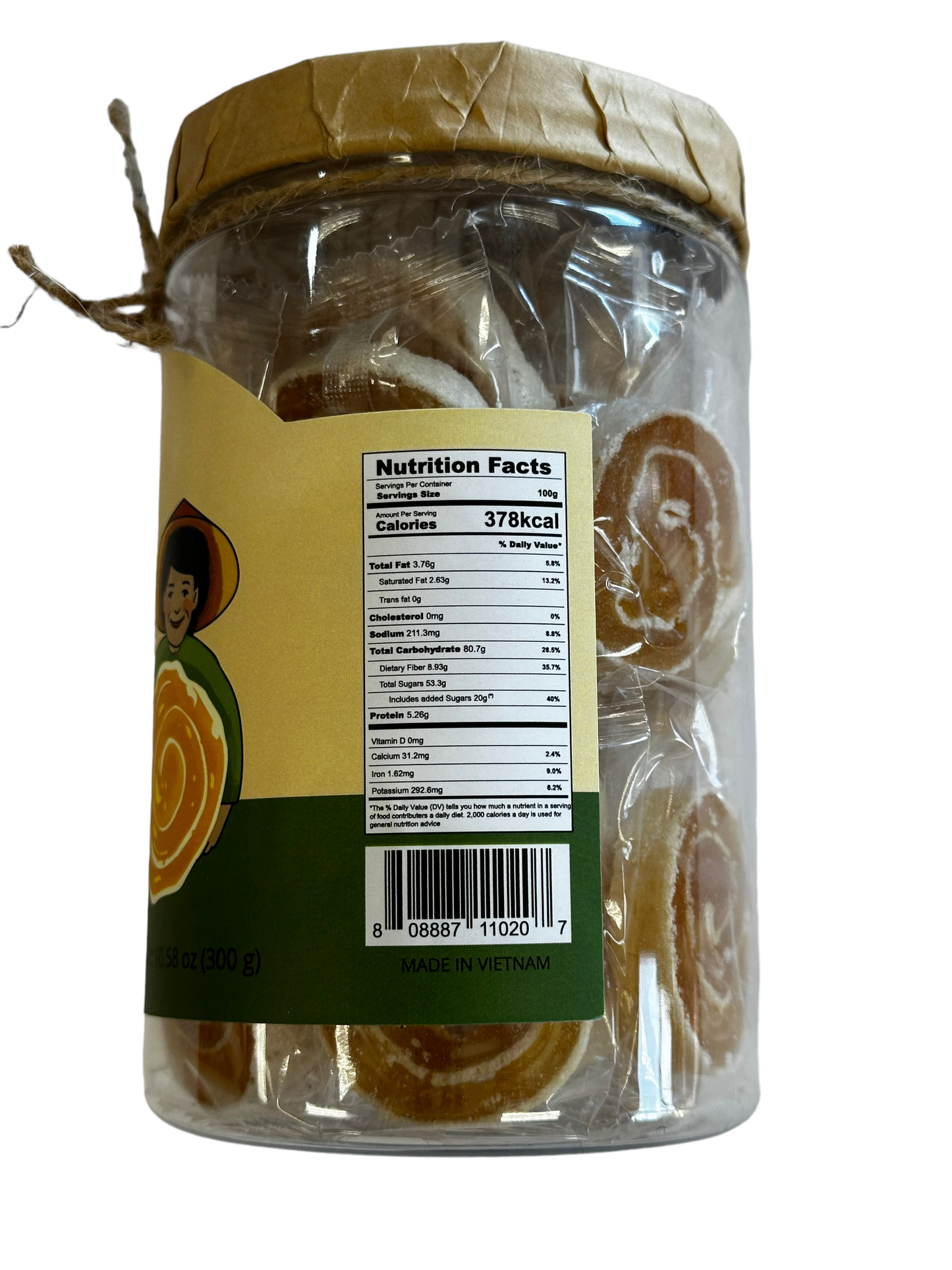 Soursop Roll Candy Mix Coconut Jam / Keo Mang Cau Cuon