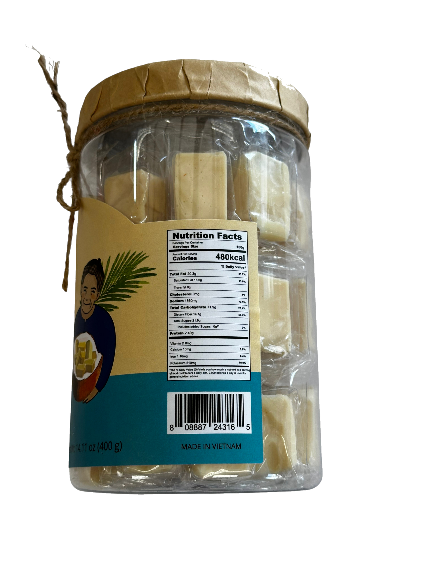 Sugar-Free Macapuno Coconut Candy / Keo Dua Sap Khong Duong