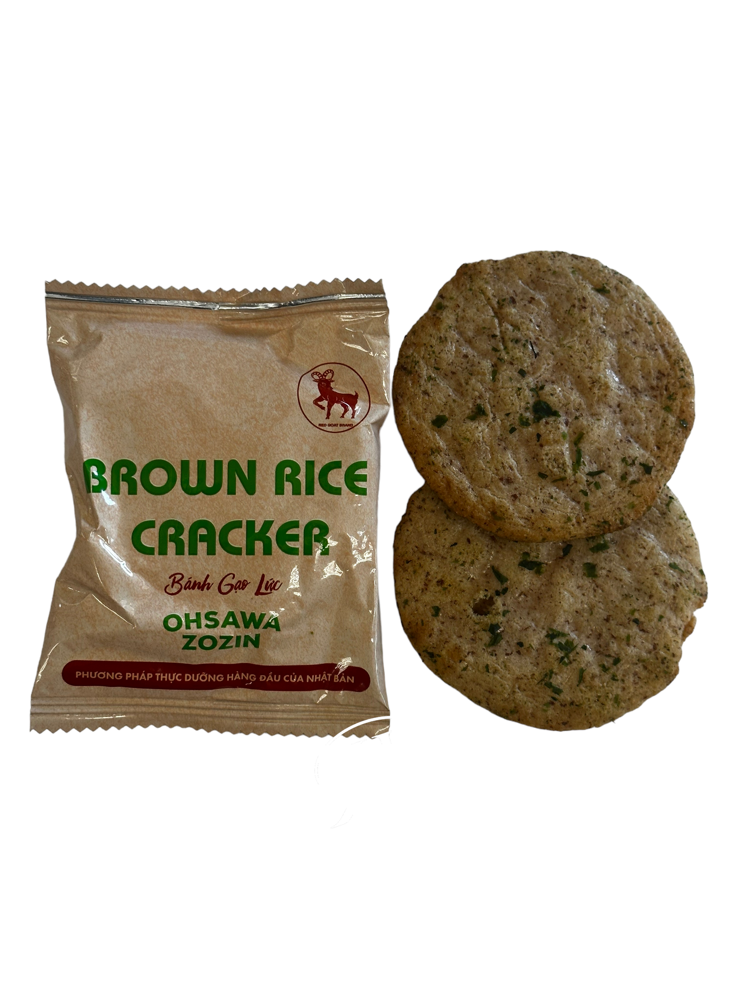 Brown Rice Cracker With Seaweed / Banh Gao Lut Rong Bien