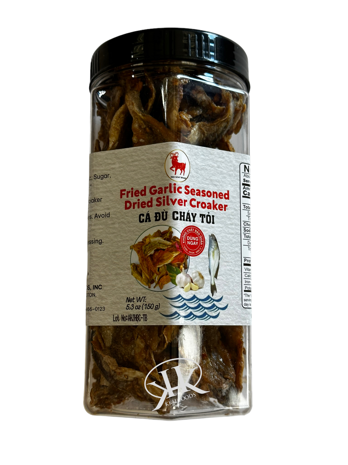 Fried Garlic Seasoned Dried Silver Croaker / Ca Du Chay Toi