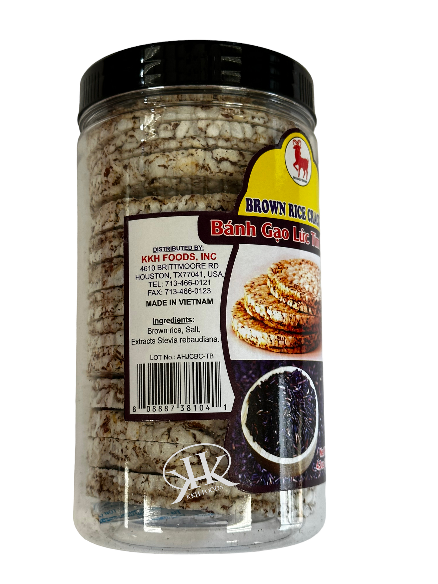 Brown Rice Cracker / Banh Gao Lut Tim Than