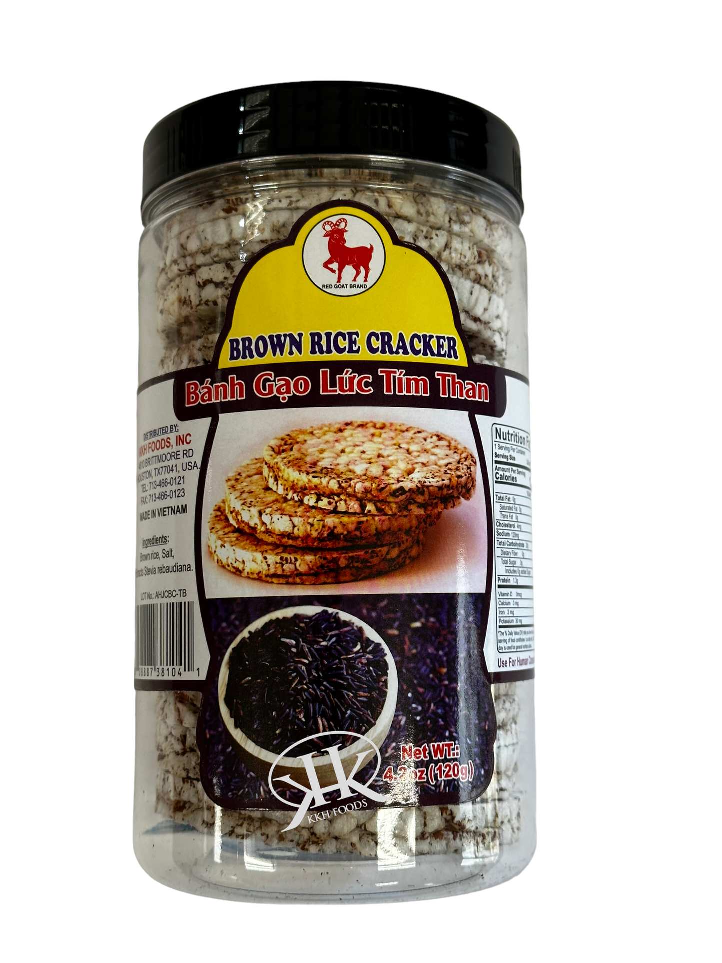 Brown Rice Cracker / Banh Gao Lut Tim Than