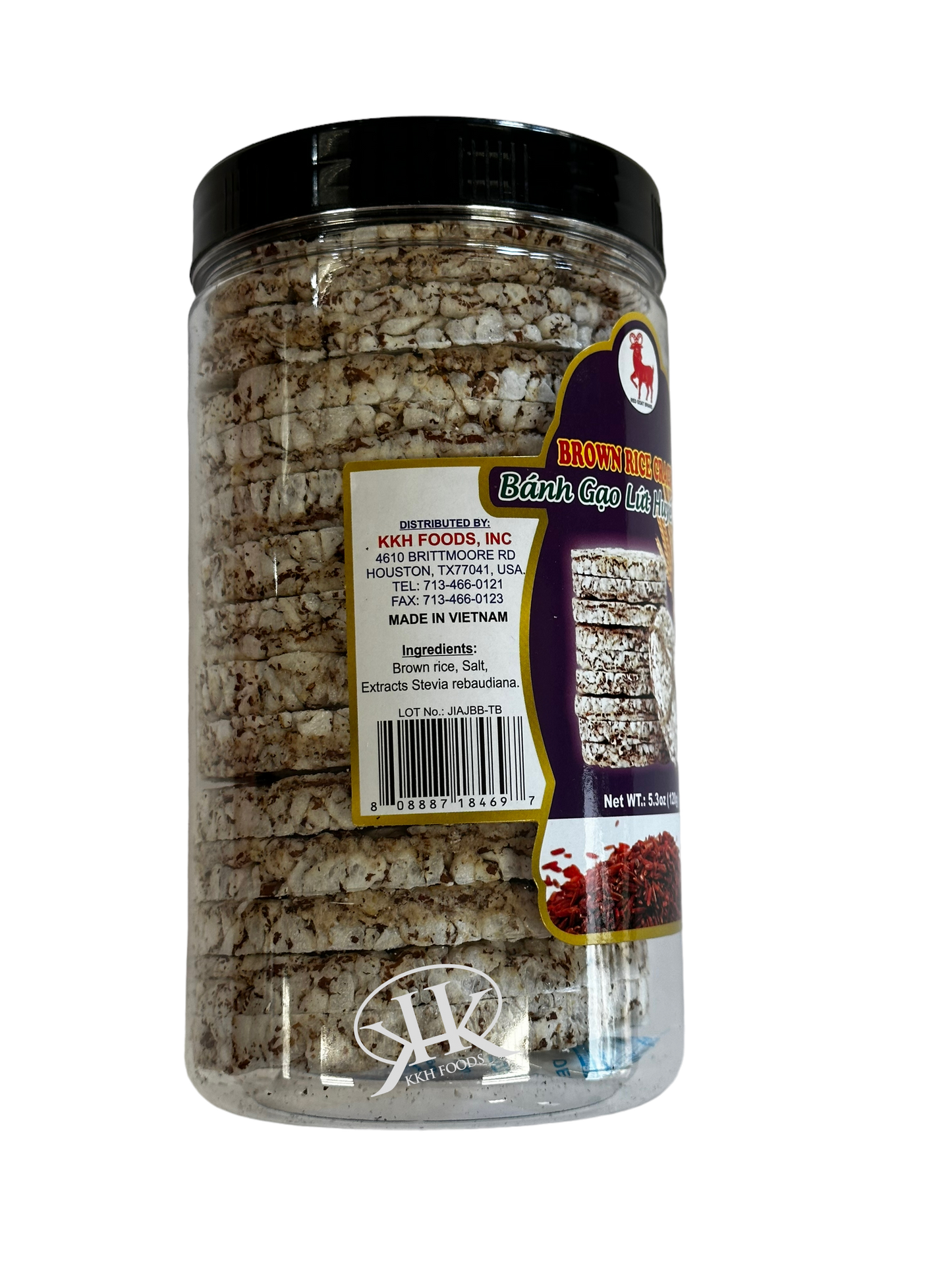 Brown Rice Cracker / Banh Gao Lut Huyet Rong