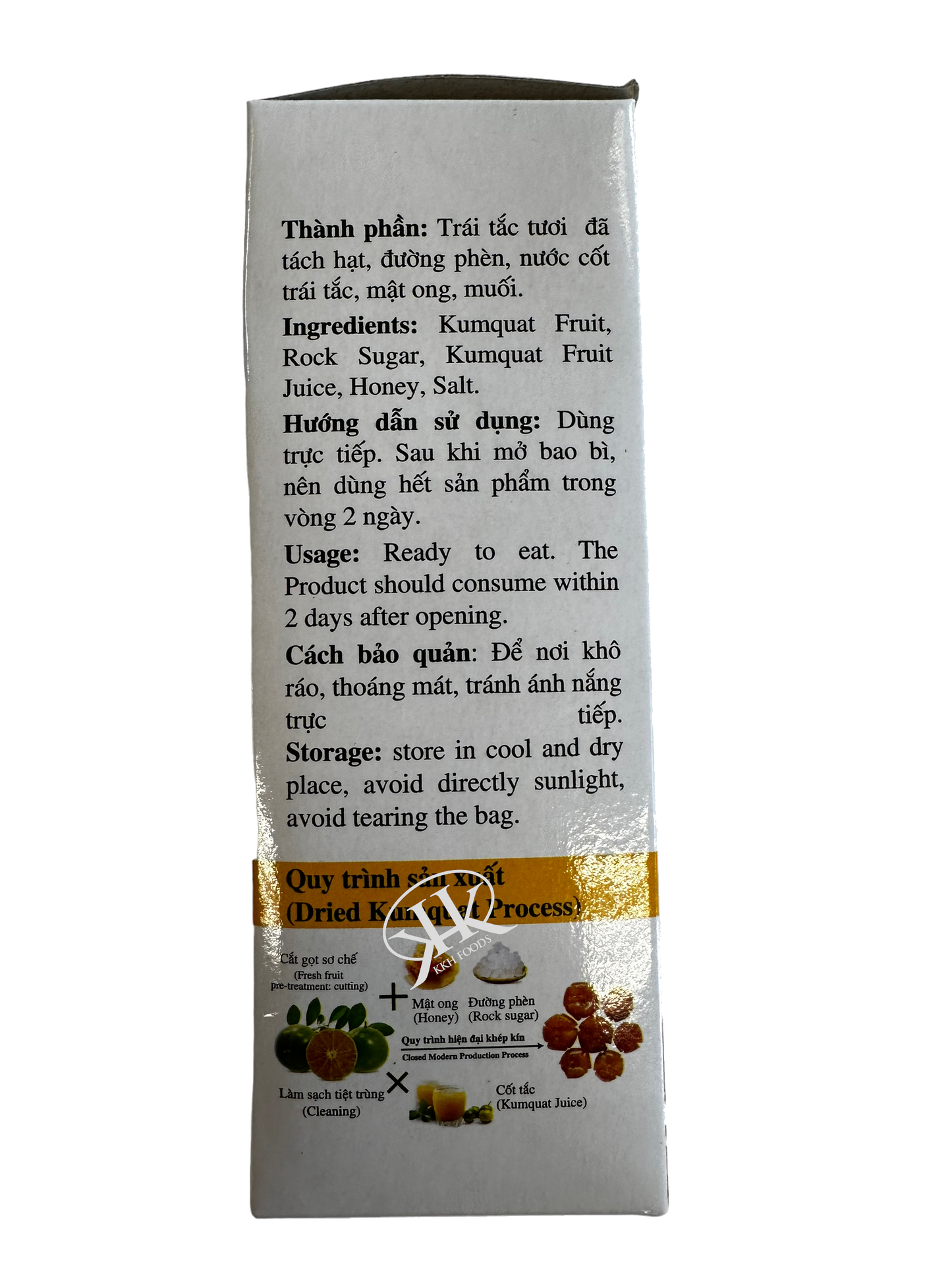 Dried Kumquat / Tac Chung Mat Ong Say Deo
