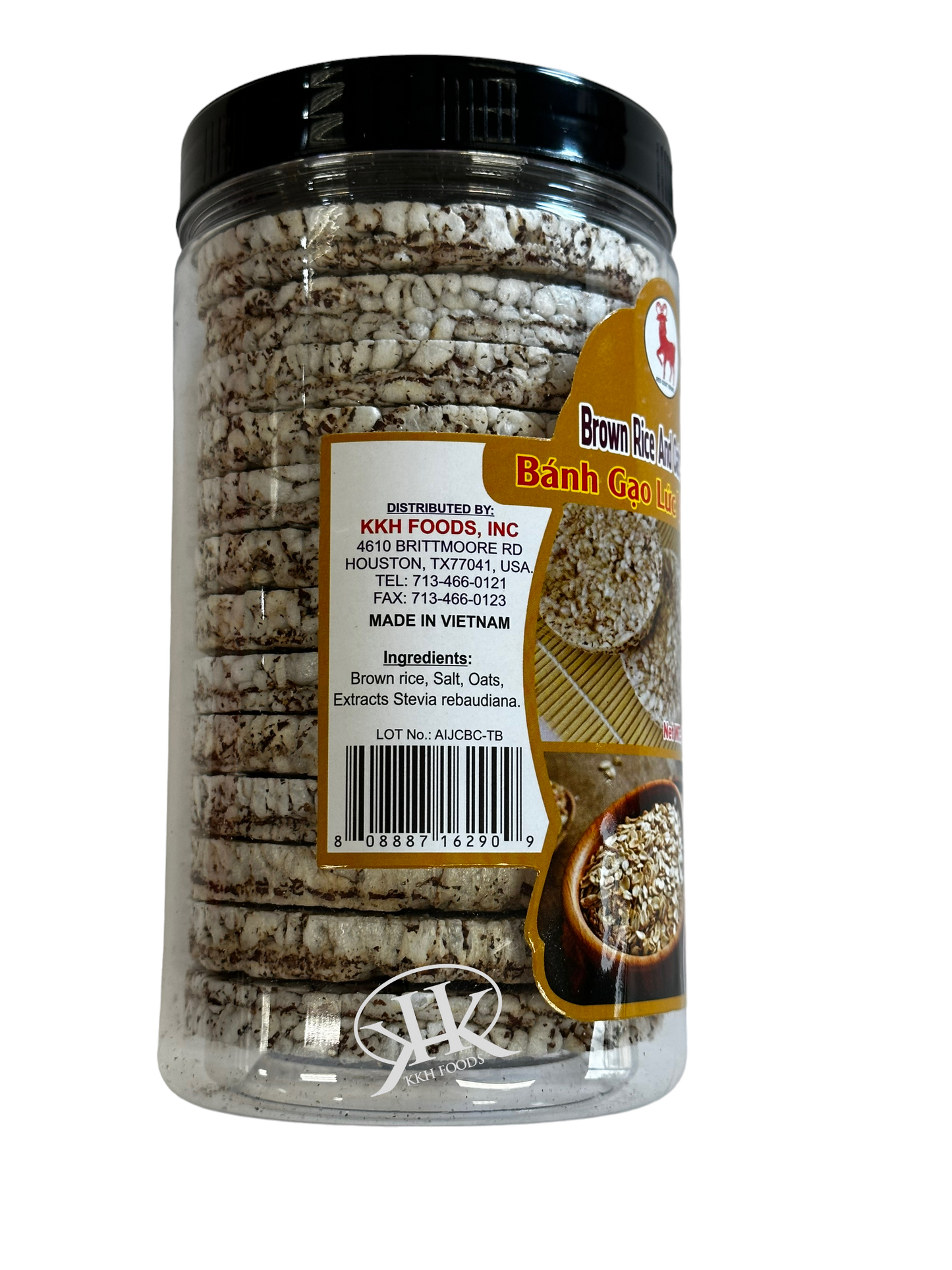 Brown Rice & Oat Cracker / Banh Gao Lut Yen Mach