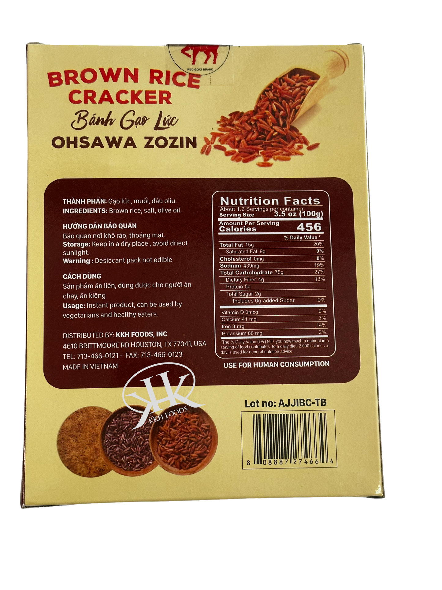Brown Rice Cracker / Banh Gao Luc