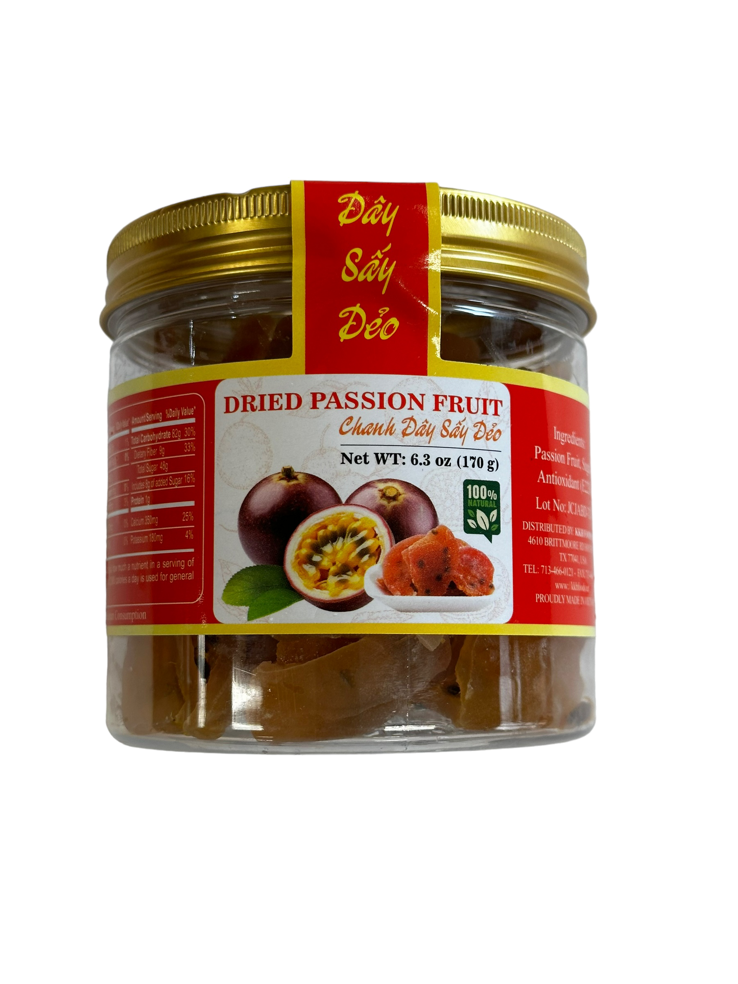 Dried Passion Fruit / Chanh Day Say Deo