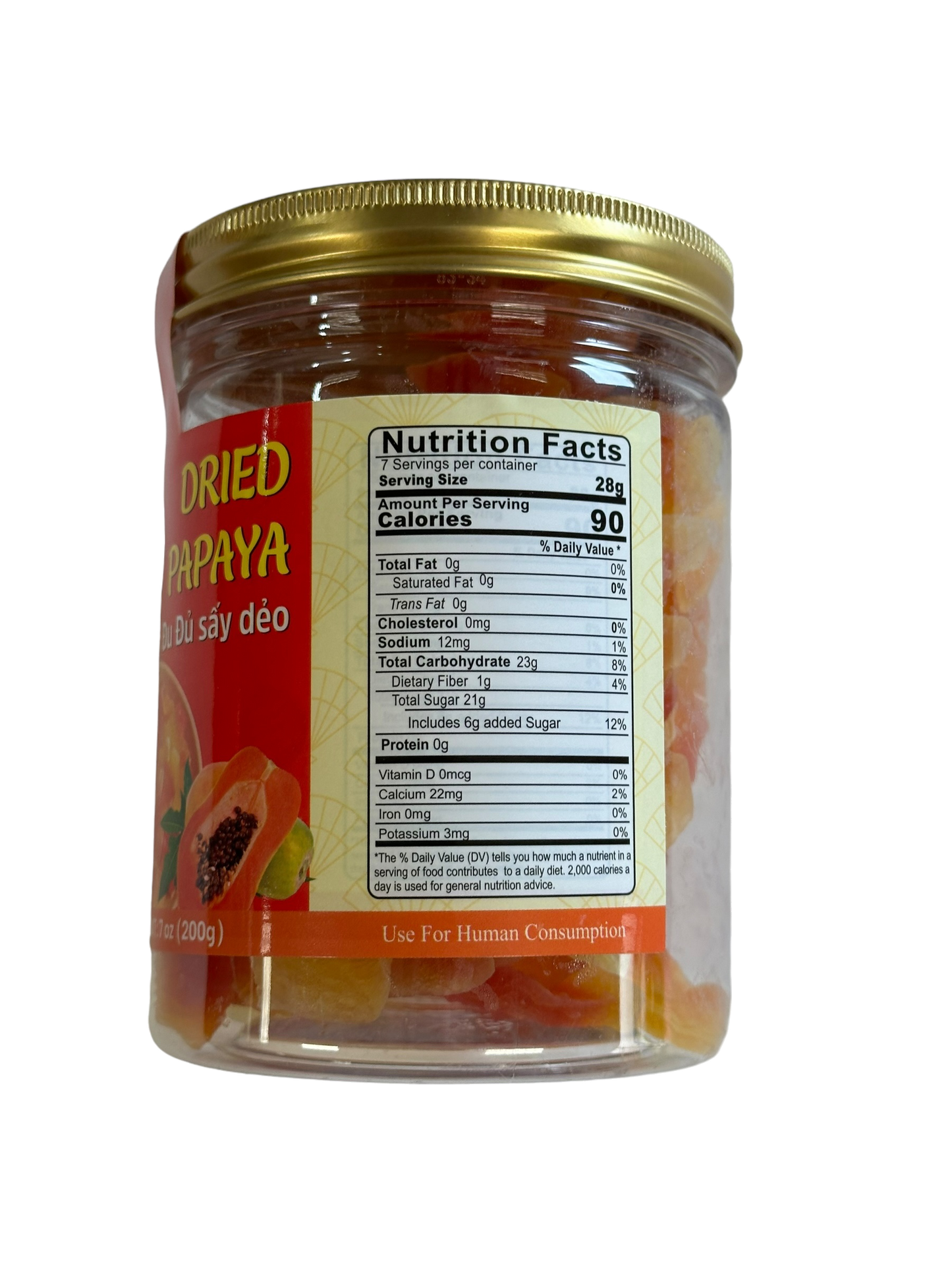 Dried Ripe Payaya / Du Du Chin Say Deo