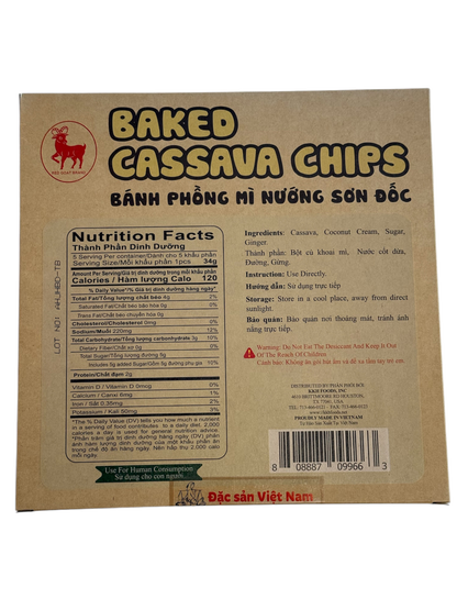 Baked Cassava Chips / Banh Phong Mi Nuong Son Doc