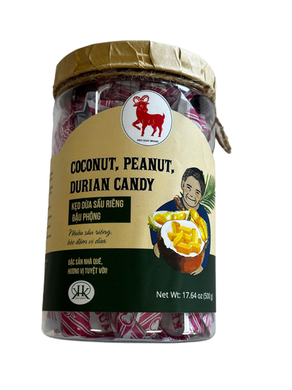 Coconut Peanut Durian Candy / Keo Dua Sau Rieng Dau Phong