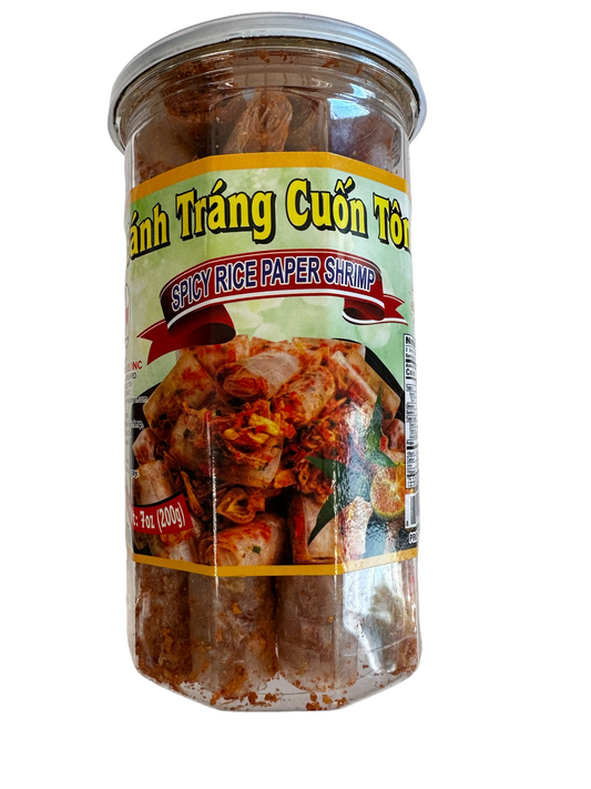 Spicy Rice Paper Shrimp / Banh Trang Cuon Tom